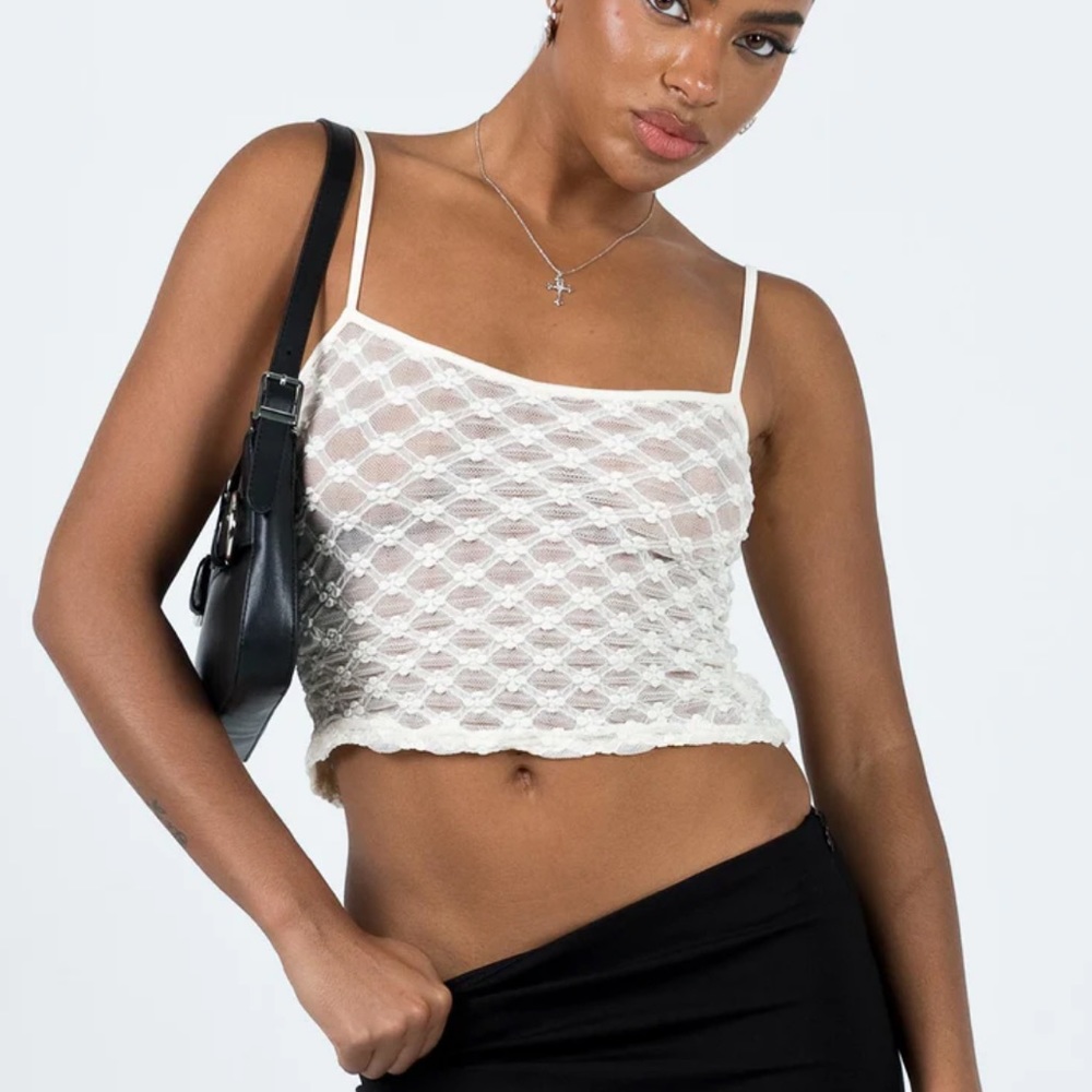Princess Polly Castleton Top White